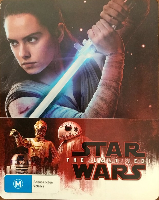 The cover of the Steelbook edition of Star Wars: The Last Jedi